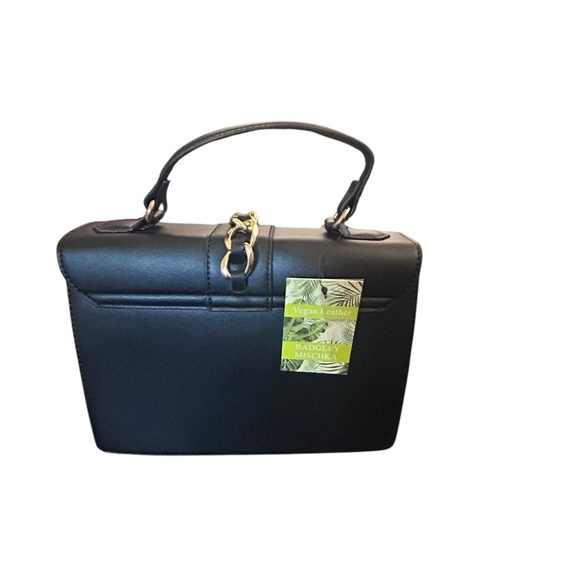 Black Studded Badgley Mischka Handbag - Picture 2 of 6